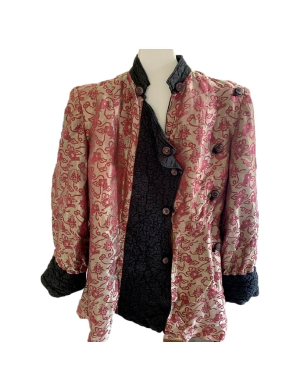 Vintage British Crown Colony Silk Jacket